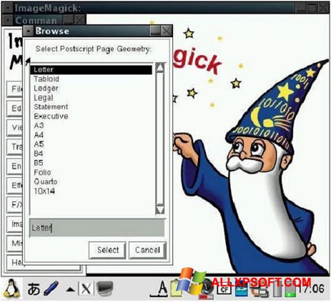Снимак заслона ImageMagick Windows XP