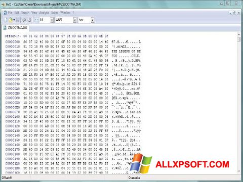 Снимак заслона Hex Editor Windows XP