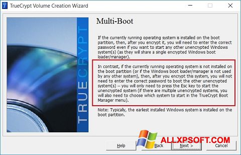 Снимак заслона MultiBoot Windows XP