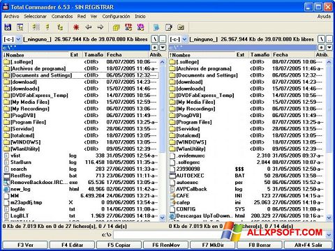 Снимак заслона Total Commander Windows XP